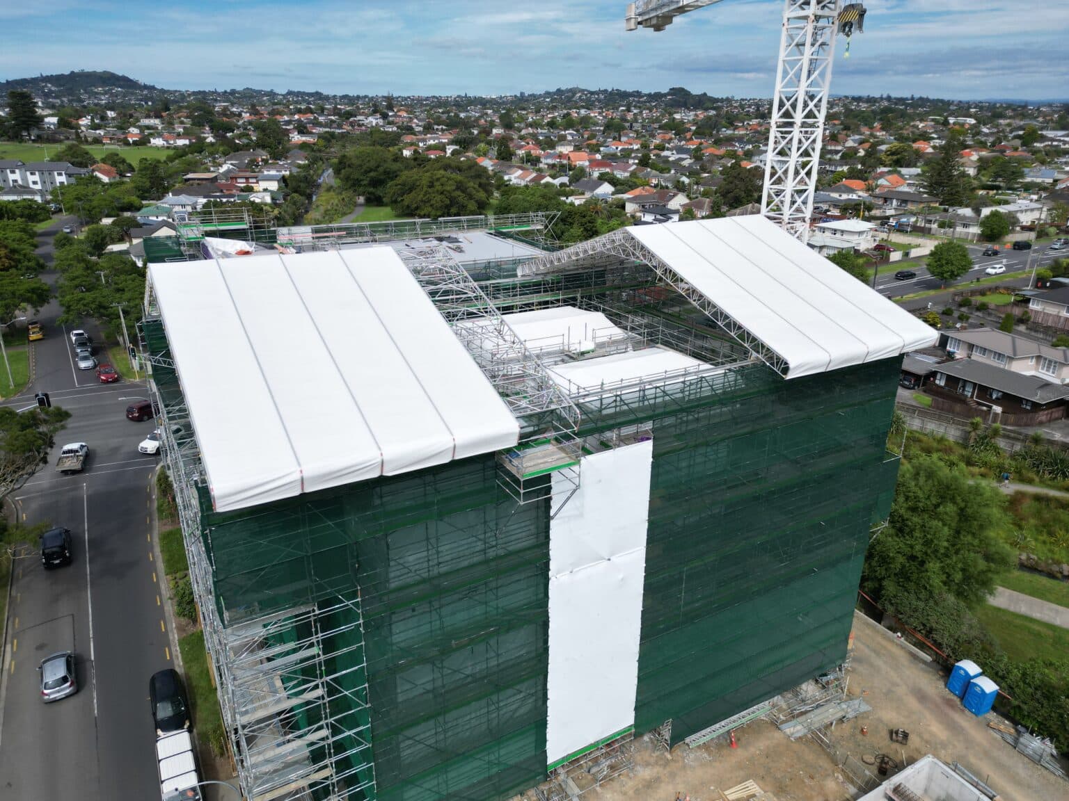 Opened ready for craned material