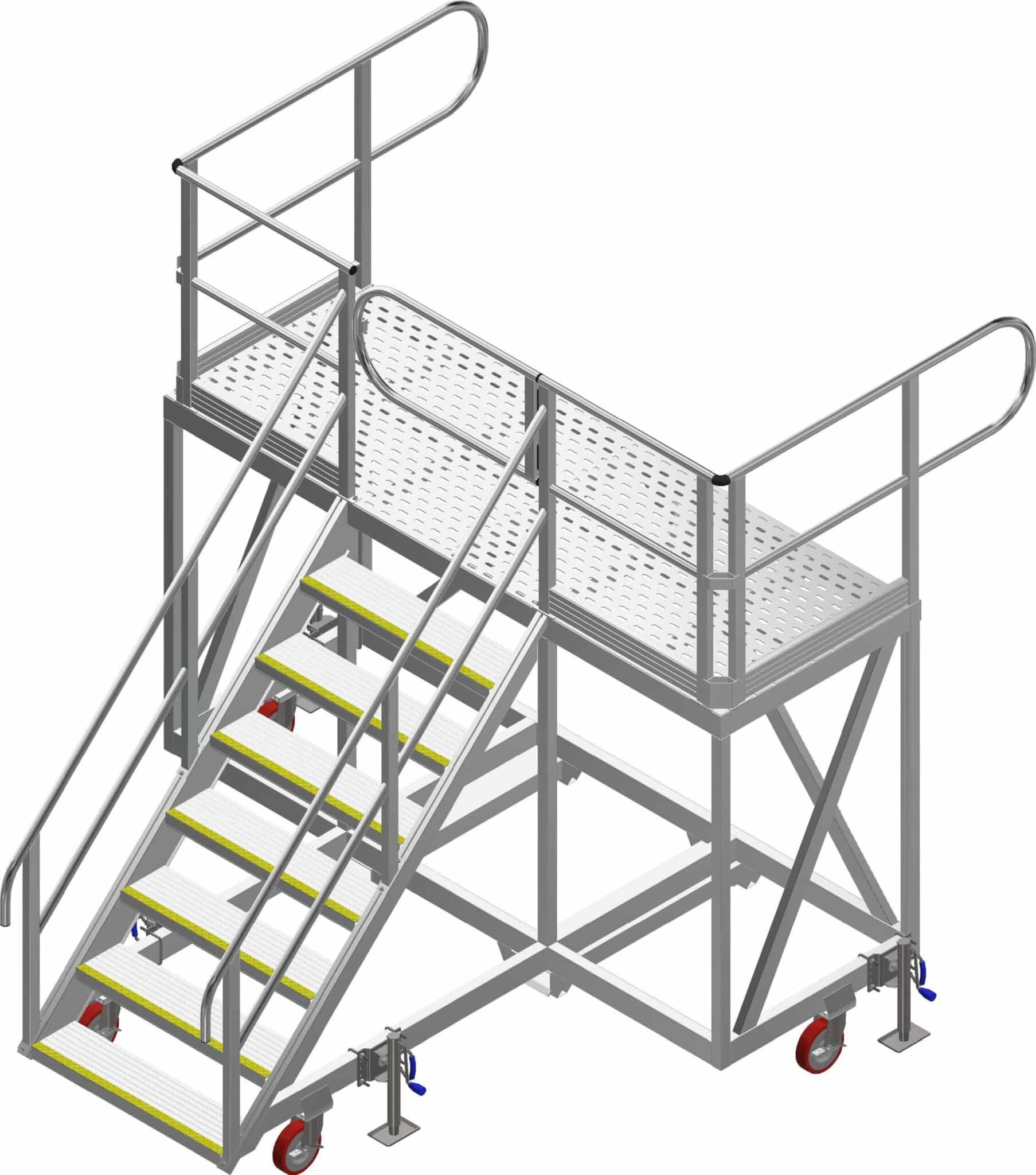 Custom Haul Truck Bumper Access Platform