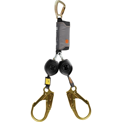 Skylotec Peanut Y Twin Leg 25mm Webbing Retractable w/ Ansi Scaff Hooks