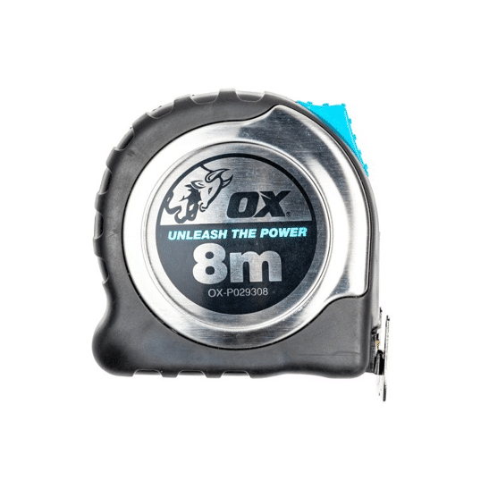 OX Pro Stainless Steel 8m Tape Measure