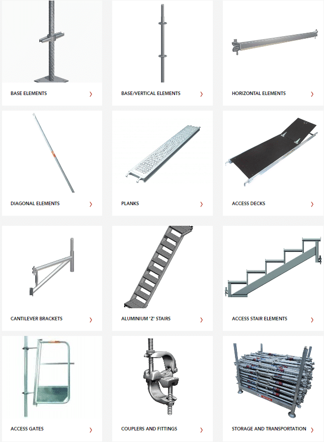 Proscaf Scaffolding Components by SafeSmart Access