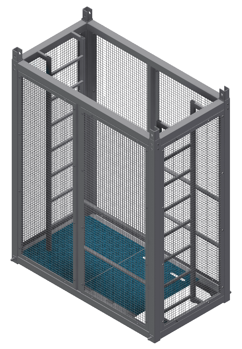 SafeRise Ladder Module – Flat-Packed Steel Modular Ladder System